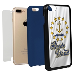 
Guard Dog Rhode Island State Flag Hybrid Phone Case for iPhone 7 Plus / 8 Plus