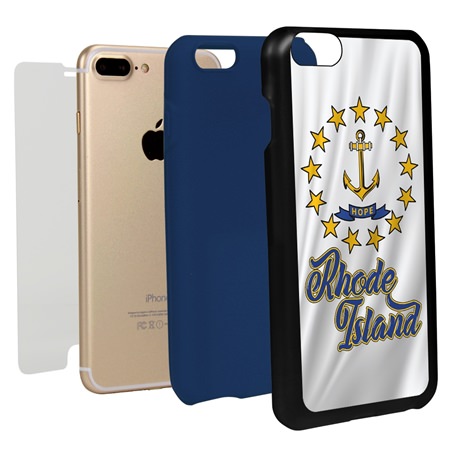Guard Dog Rhode Island State Flag Hybrid Phone Case for iPhone 7 Plus / 8 Plus
