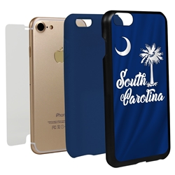 
Guard Dog South Carolina State Flag Hybrid Phone Case for iPhone 7/8/SE
