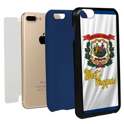 
Guard Dog West Virginia State Flag Hybrid Phone Case for iPhone 7 Plus / 8 Plus
