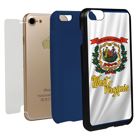 Guard Dog West Virginia State Flag Hybrid Phone Case for iPhone 7/8/SE
