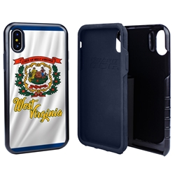 
Guard Dog West Virginia State Flag Hybrid Phone Case for iPhone X / Xs