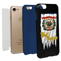 
Guard Dog West Virginia Torn State Flag Hybrid Phone Case for iPhone 7/8/SE