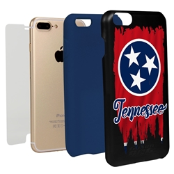 
Guard Dog Tennessee Torn State Flag Hybrid Phone Case for iPhone 7 Plus / 8 Plus