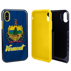 
Guard Dog Vermont State Flag Hybrid Phone Case for iPhone X / Xs