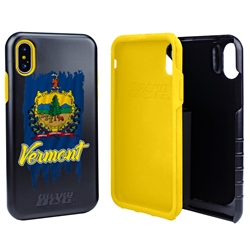 
Guard Dog Vermont Torn State Flag Hybrid Phone Case for iPhone X / Xs