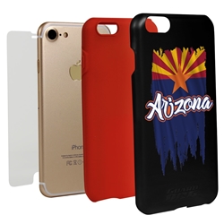 
Guard Dog Arizona Torn State Flag Hybrid Phone Case for iPhone 7/8/SE