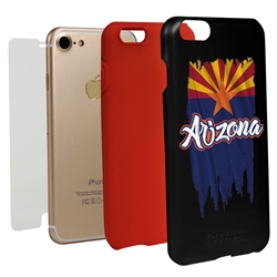 
Guard Dog Arizona Torn State Flag Hybrid Phone Case for iPhone 7/8/SE