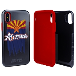 
Guard Dog Arizona Torn State Flag Hybrid Phone Case for iPhone X / Xs