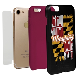 
Guard Dog Maryland Torn State Flag Hybrid Phone Case for iPhone 7/8/SE