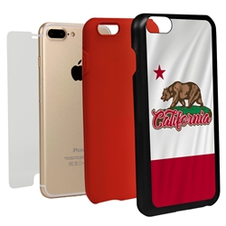 
Guard Dog California State Flag Hybrid Phone Case for iPhone 7 Plus / 8 Plus