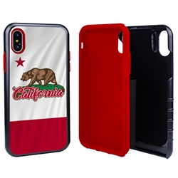 
Guard Dog California State Flag Hybrid Phone Case for iPhone X / Xs