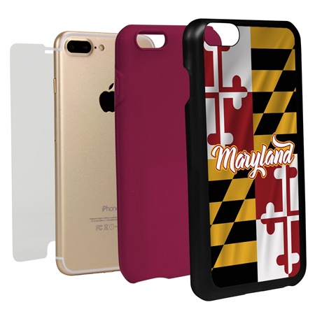 Guard Dog Maryland State Flag Hybrid Phone Case for iPhone 7 Plus / 8 Plus
