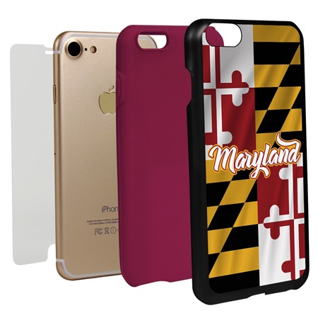 Guard Dog Maryland State Flag Hybrid Phone Case for iPhone 7/8/SE
