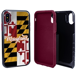 
Guard Dog Maryland State Flag Hybrid Phone Case for iPhone X / Xs