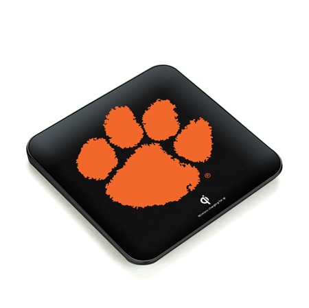 Clemson Tigers QuikCharge Wireless Charger - Qi Certified
