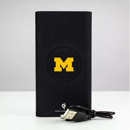 Michigan Wolverines 8000WX Wireless Mobile Charger - Qi Certified
