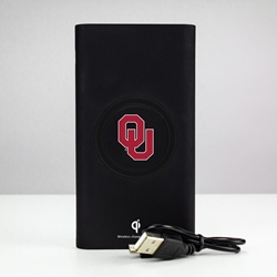 
Oklahoma Sooners 8000WX Wireless Mobile Charger - Qi Certified