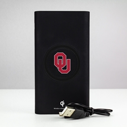 
Oklahoma Sooners 8000WX Wireless Mobile Charger - Qi Certified