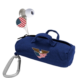 
American Flag Collection Scorch Earbuds with BudBag