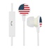 American Flag Collection Ignition Earbuds Mic
