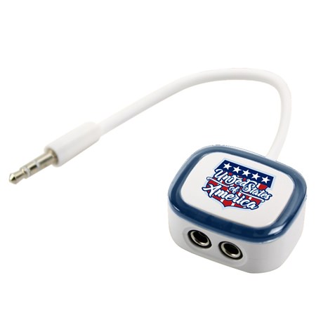American Flag Collection 2-Way Earbud Splitter
