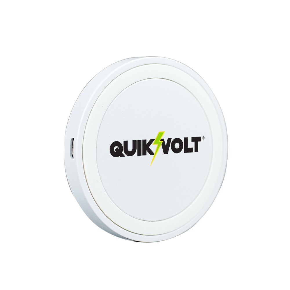 White QuikVolt Michigan State Spartans Launch Pad Wireless Charger 