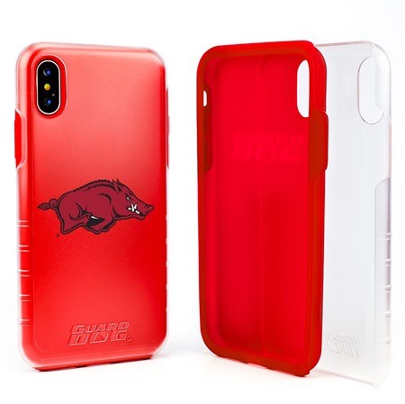 Guard Dog Arkansas Razorbacks Clear Hybrid Phone Case for iPhone XS Max 
