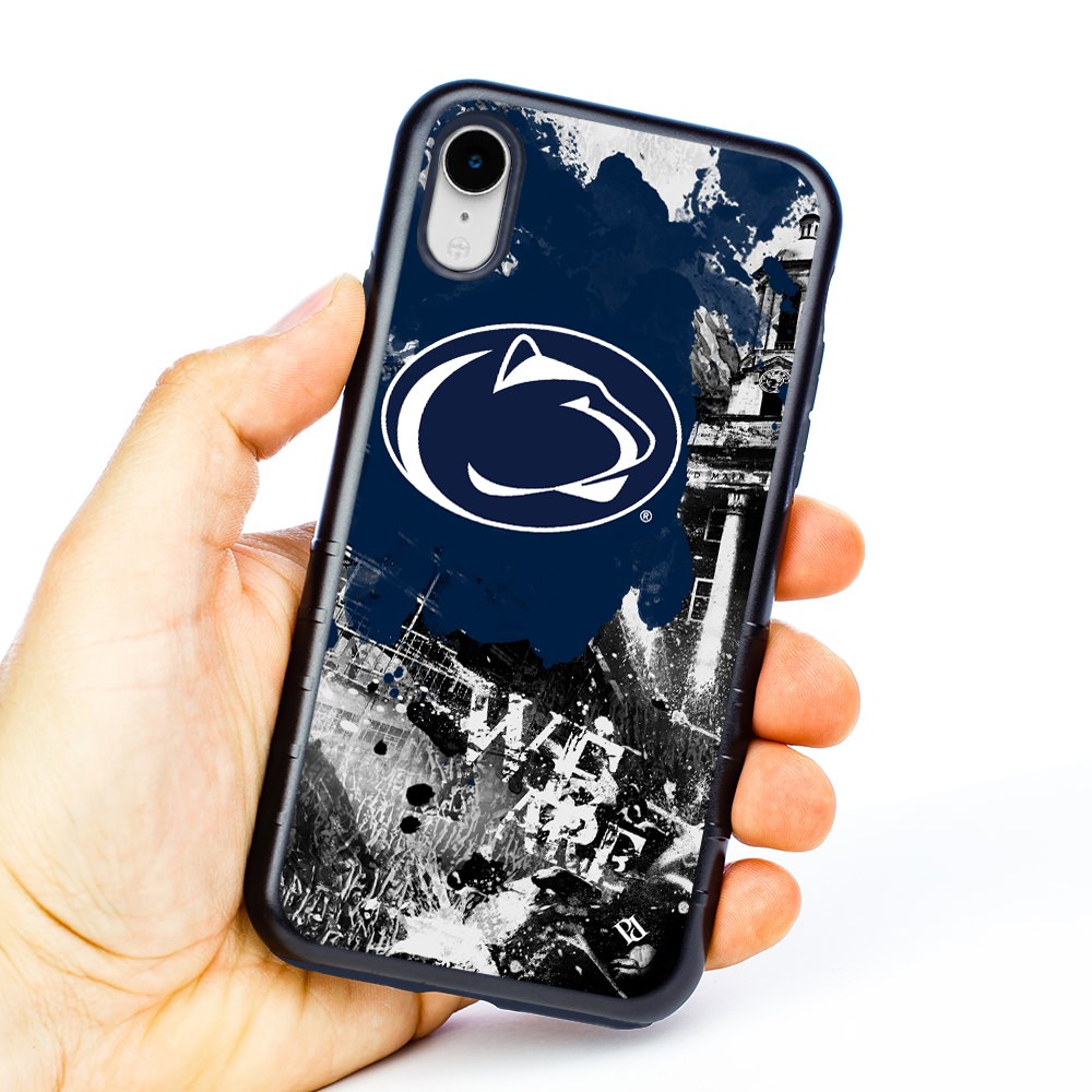 Guard Dog Penn State Nittany Lions Hybrid Case for iPhone XR Clear with Dark Blue 