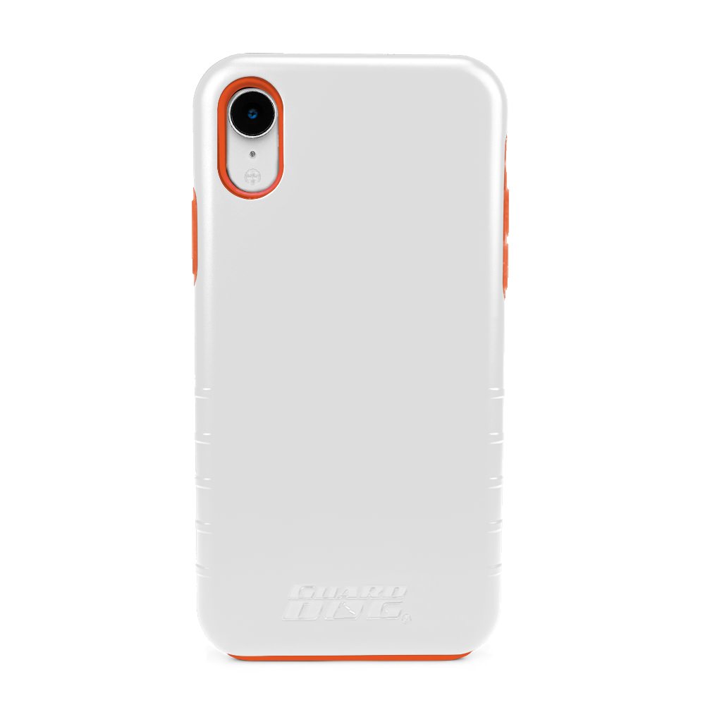 Hybrid Case for iPhone XR with Guard Glass Screen Protector White
