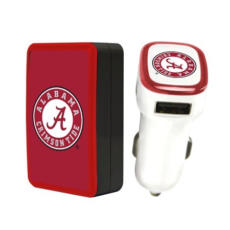 Alabama Crimson Tide Wall Charger / Car Charger Pack
