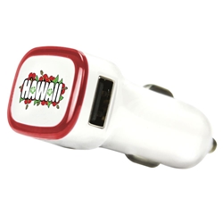 
Hawaii Flower 2-Port USB Car Charger