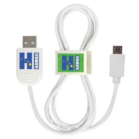 Hawaii HI Micro USB Cable with QuikClip
