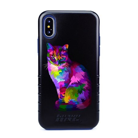 Guard Dog Motley Cat Hybrid Phone Case for iPhone X / XS 
