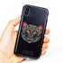 Guard Dog India Ink Cat Hybrid Phone Case for iPhone XR 
