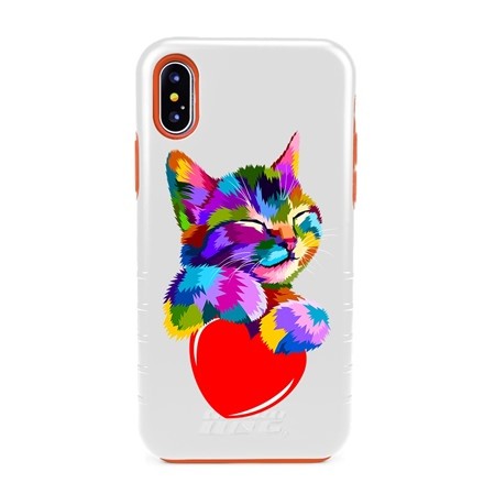 Guard Dog Love Kitty Hybrid Phone Case for iPhone XR 

