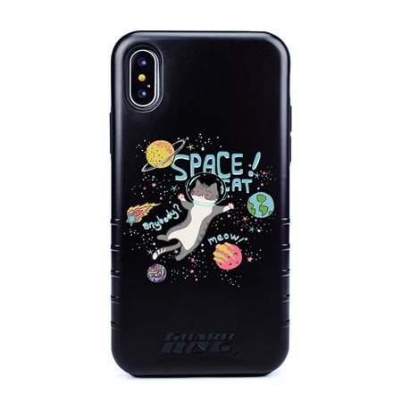 Guard Dog Space Cat Hybrid Phone Case for iPhone XS Max 
