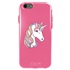 Guard Dog Rainbow Unicorn Hybrid Phone Case for iPhone 6 Plus / 6s Plus , Clear with Pink Silicone
