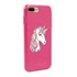 Guard Dog Rainbow Unicorn Hybrid Phone Case for iPhone 7 Plus / 8 Plus , Clear with Pink Silicone
