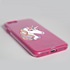 Guard Dog Rainbow Unicorn Hybrid Phone Case for iPhone 7/8/SE , Clear with Pink Silicone
