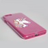 Guard Dog Rainbow Unicorn Hybrid Phone Case for iPhone 7/8/SE , Clear with Pink Silicone
