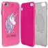 Guard Dog Little Princess Unicorn Hybrid Phone Case for iPhone 6 Plus / 6s Plus , Clear with Pink Silicone
