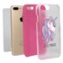 Guard Dog Little Princess Unicorn Hybrid Phone Case for iPhone 7 Plus / 8 Plus , Clear with Pink Silicone
