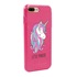 Guard Dog Little Princess Unicorn Hybrid Phone Case for iPhone 7 Plus / 8 Plus , Clear with Pink Silicone
