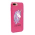 Guard Dog Little Princess Unicorn Hybrid Phone Case for iPhone 7 Plus / 8 Plus , Clear with Pink Silicone
