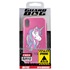 Guard Dog Little Princess Unicorn Hybrid Phone Case for iPhone X / XS , Clear with Pink Silicone
