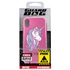 Guard Dog Little Princess Unicorn Hybrid Phone Case for iPhone X / XS , Clear with Pink Silicone
