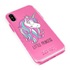 Guard Dog Little Princess Unicorn Hybrid Phone Case for iPhone XS Max , Clear with Pink Silicone
