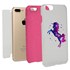 Guard Dog Unicorn Stallion Hybrid Phone Case for iPhone 7 Plus / 8 Plus , White with Pink Silicone
