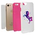 Guard Dog Unicorn Stallion Hybrid Phone Case for iPhone 7/8/SE , White with Pink Silicone
